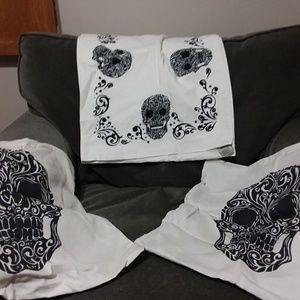 Pottery Barn Halloween pillow and table runner